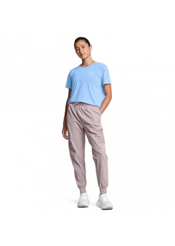 Damskie spodnie do biegania Under Armour UA Trail Run Pants - beżowe ze sklepu Sportstylestory.com w kategorii Spodnie damskie - zdjęcie 181943751