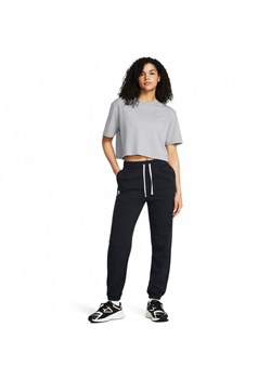 Damskie spodnie dresowe Under Armour UA Rival Terry Jogger - czarne ze sklepu Sportstylestory.com w kategorii Spodnie damskie - zdjęcie 181943952