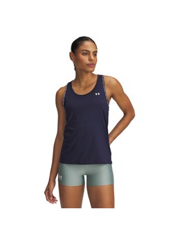 Damski top treningowy Under Armour Tech Knockout Tank - granatowy ze sklepu Sportstylestory.com w kategorii Bluzki damskie - zdjęcie 181944133