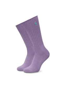 Skarpety wysokie unisex Polo Ralph Lauren 449915908044 Fioletowy ze sklepu eobuwie.pl w kategorii Skarpetki męskie - zdjęcie 181944391