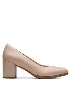 Półbuty Clarks Freva 55 26181336 Beżowy ze sklepu eobuwie.pl w kategorii Czółenka - zdjęcie 181944453