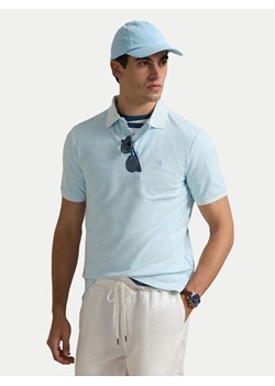 Polo Ralph Lauren Polo 710969626002 Błękitny Custom Slim Fit ze sklepu MODIVO w kategorii T-shirty męskie - zdjęcie 181945341