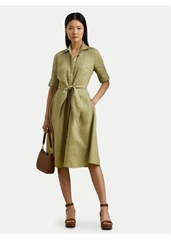 LAUREN RALPH LAUREN Sukienka koszulowa 200905667015 Zielony Regular Fit ze sklepu MODIVO w kategorii Sukienki - zdjęcie 181945380