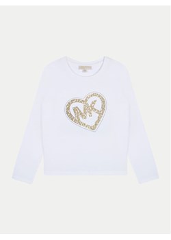 MICHAEL KORS KIDS Bluzka R30144 D Biały Regular Fit ze sklepu MODIVO w kategorii Bluzki dziewczęce - zdjęcie 181945430