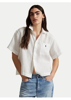 Polo Ralph Lauren Koszula 211965847001 Biały Relaxed Fit ze sklepu MODIVO w kategorii Koszule damskie - zdjęcie 181945532