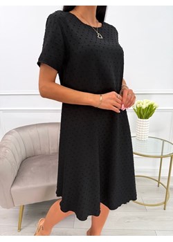 Czarna Sukienka Oversize ze sklepu ModnaKiecka.pl w kategorii Sukienki - zdjęcie 181946494
