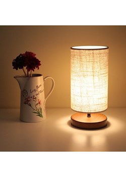 Opviq Lampa stołowa w kolorze beżowym - wys. 31 x Ø 15 cm ze sklepu Limango Polska w kategorii Lampy stołowe - zdjęcie 181948451