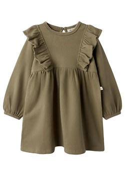 Lil Atelier Sukienka &quot;Thoro&quot; w kolorze khaki ze sklepu Limango Polska w kategorii Sukienki dziewczęce - zdjęcie 181949542