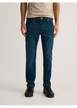 Reserved - Jeansy slim z efektem sprania - indigo jeans ze sklepu Reserved w kategorii Jeansy męskie - zdjęcie 181950632