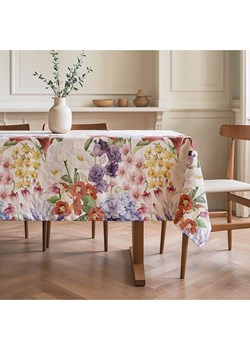 Mint Rugs Obrus &quot;Floral Basilia&quot; w kolorze czerwono-biało-fioletowym ze sklepu Limango Polska w kategorii Obrusy i bieżniki - zdjęcie 181950860