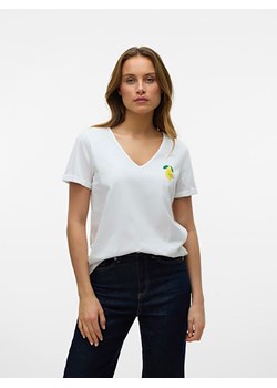 Vero Moda Koszulka w kolorze białym ze sklepu Limango Polska w kategorii Bluzki damskie - zdjęcie 181950963
