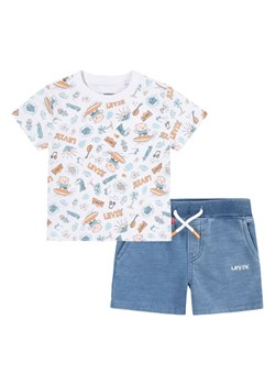 Levi&apos;s Kids 2-częściowy zestaw w kolorze białym ze wzorem ze sklepu Limango Polska w kategorii Odzież dla niemowląt - zdjęcie 181951134