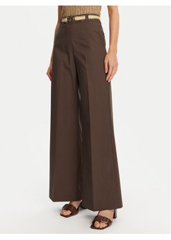 TWINSET Spodnie palazzo 251TT2105 Brązowy Wide Leg ze sklepu MODIVO w kategorii Spodnie damskie - zdjęcie 181951851
