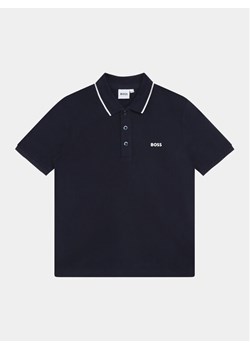 Boss Polo J25P26 D Granatowy Regular Fit ze sklepu MODIVO w kategorii T-shirty chłopięce - zdjęcie 181951900