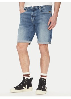 G-Star Raw Szorty jeansowe 3301 D10481 D634 H096 Niebieski Slim Fit ze sklepu MODIVO w kategorii Spodenki męskie - zdjęcie 181951902