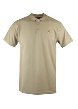 Klasyczna, Męska Koszulka Polo - Brave Soul - Beżowa TSBRSSS25poloKAOLANstone ze sklepu JegoSzafa.pl w kategorii T-shirty męskie - zdjęcie 181953904