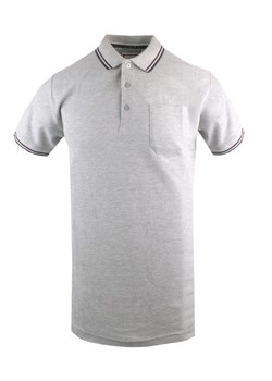Klasyczna, Męska Koszulka Polo - Brave Soul - Szara TSBRSSS25poloCOSMOltgrey ze sklepu JegoSzafa.pl w kategorii T-shirty męskie - zdjęcie 181953922
