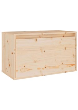 Sosnowa naturalna wisząca szafka nocna - Kirea 4X ze sklepu Edinos.pl w kategorii Stoliki i szafki nocne - zdjęcie 181954804
