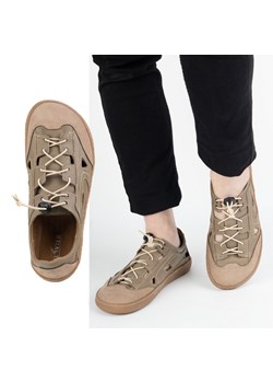 Męskie buty barefoot skórzane Olivier 320KZ z wentylacją brązowe ze sklepu butyolivier w kategorii Trampki męskie - zdjęcie 181955004