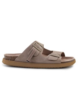 Klapki D.Franklin Vibe Sandals Buckle DFSH407001-TAUP brązowe ze sklepu ButyModne.pl w kategorii Klapki męskie - zdjęcie 181955253