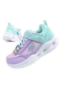 Buty Skechers S Lights-Sola Glow  303714L/TQLV fioletowe ze sklepu ButyModne.pl w kategorii Buty sportowe dziecięce - zdjęcie 181955260