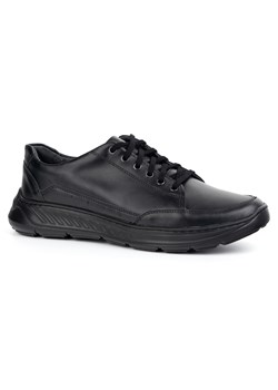 Olivier 928MA czarne męskie buty skórzane casual ze sklepu ButyModne.pl w kategorii Półbuty męskie - zdjęcie 181955264