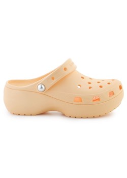 Klapki Crocs Classic Platform Pearl Clog 211231-78Z pomarańczowe ze sklepu ButyModne.pl w kategorii Klapki damskie - zdjęcie 181955422