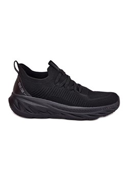 Wsuwane Lekkie Buty Sportowe Damskie Big Star RR274A132 HI-POLY System Czarne ze sklepu ButyModne.pl w kategorii Buty sportowe damskie - zdjęcie 181955711