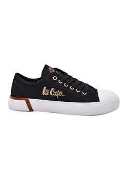 Trampki Materiałowe Damskie Lee Cooper LCW-25-31-3427L Czarne ze sklepu ButyModne.pl w kategorii Trampki damskie - zdjęcie 181955720