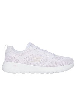 Buty Skechers Go Walk Joy - Violet 124640 Wtrg białe ze sklepu ButyModne.pl w kategorii Buty sportowe damskie - zdjęcie 181955800