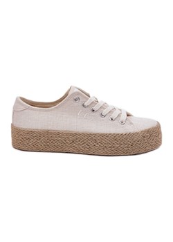 Trampki Damskie Na Platformie Z Plecionką Lee Cooper LCW-25-02-3284 Jasnobeżowe beżowy - id: 224792 - marki Lee Cooper - 181955892 Trampki Damskie Na Platformie Z Plecionką Lee Cooper LCW-25-02-3284 Jasnobeżowe beżowy ze sklepu ButyModne.pl w kategorii Trampki damskie - zdjęcie 181955892