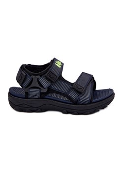 Dziecięce Sandały Lee Cooper LCW-25-34-3569K Granatowe niebieskie ze sklepu ButyModne.pl w kategorii Sandały dziecięce - zdjęcie 181956113