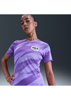 Damska koszulka piłkarska z krótkim rękawem Nike Dri-FIT Australia Stadium Goalkeeper 2024 – replika - Fiolet ze sklepu Nike poland w kategorii Bluzki damskie - zdjęcie 181960374