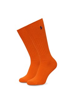 Skarpety wysokie unisex Polo Ralph Lauren 449915908043 Pomarańczowy ze sklepu eobuwie.pl w kategorii Skarpetki męskie - zdjęcie 181960531