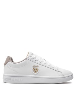 Sneakersy K-Swiss Court Shield 96599-181-M Biały ze sklepu eobuwie.pl w kategorii Buty sportowe damskie - zdjęcie 181960622
