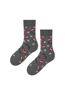 Marilyn Skarpety męskie grafitowe z motywem czapek Mikołaja Xmas Hat, Kolor szary-wzór, Rozmiar 41-45, Marilyn ze sklepu Primodo w kategorii Skarpetki dziecięce - zdjęcie 181962254