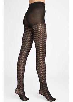 Marilyn czarne rajstopy o żakardowym splocie Jacquard D09 120 DEN, Kolor czarny, Rozmiar 1/2, Marilyn ze sklepu Primodo w kategorii Rajstopy - zdjęcie 181962272