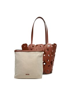 Torebka BOSS Lindah 50541981 Brązowy ze sklepu eobuwie.pl w kategorii Torby Shopper bag - zdjęcie 181963284