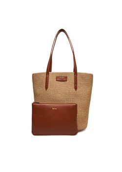 Torebka BOSS Palmah 50542053 Beżowy ze sklepu eobuwie.pl w kategorii Torby Shopper bag - zdjęcie 181963462