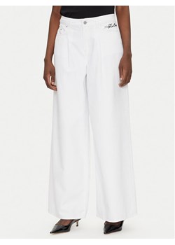 KARL LAGERFELD Jeansy A2W10158 Biały Wide Leg ze sklepu MODIVO w kategorii Jeansy damskie - zdjęcie 181964660