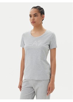 EA7 Emporio Armani T-Shirt 7W000094 AF10373 O8002 Szary Slim Fit ze sklepu MODIVO w kategorii Bluzki damskie - zdjęcie 181964674