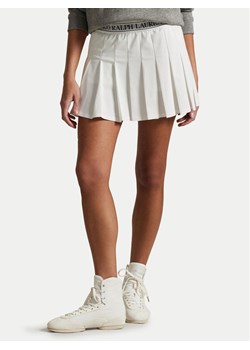 Polo Ralph Lauren Spódnica plisowana 211965112001 Biały Regular Fit ze sklepu MODIVO w kategorii Spódnice - zdjęcie 181964721