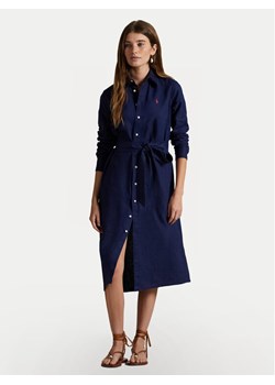 Polo Ralph Lauren Sukienka koszulowa 211943992005 Granatowy Regular Fit ze sklepu MODIVO w kategorii Sukienki - zdjęcie 181964810