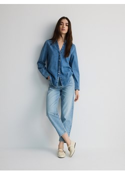 Reserved - Jeansy mom fit - niebieski ze sklepu Reserved w kategorii Jeansy damskie - zdjęcie 181967400