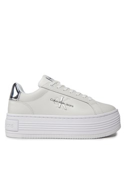 Calvin Klein Jeans Sneakersy YW0YW01457 Biały ze sklepu MODIVO w kategorii Trampki damskie - zdjęcie 181969483