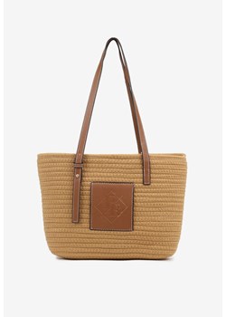 Ciemnobeżowa Szydełkowa Torebka Shopperka z Bawełny Savonique ze sklepu born2be.pl w kategorii Torby Shopper bag - zdjęcie 181970314