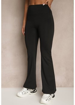 Czarne Spodnie Dzwony Legginsy High Waist Onellin ze sklepu renee.pl w kategorii Spodnie damskie - zdjęcie 181970513