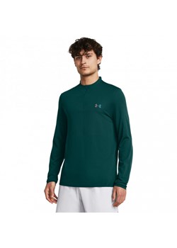 Męski longsleeve treningowy Under Armour Vanish Elite Seamless 1/4 Zip - zielony ze sklepu Sportstylestory.com w kategorii T-shirty męskie - zdjęcie 181970553