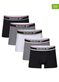 Reebok Bokserki (5 par) "Jay" w kolorze białym, antracytowym i szarym - id: 16011013 - marki Reebok - 181970853 Reebok Bokserki (5 par) "Jay" w kolorze białym, antracytowym i szarym ze sklepu Limango Polska w kategorii Majtki męskie - zdjęcie 181970853