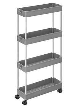 SONGMICS Wózek kuchenny w kolorze srebrno-jasnoszarym - 40 x 88 x 12,5 cm ze sklepu Limango Polska w kategorii Regały i witryny - zdjęcie 181970863